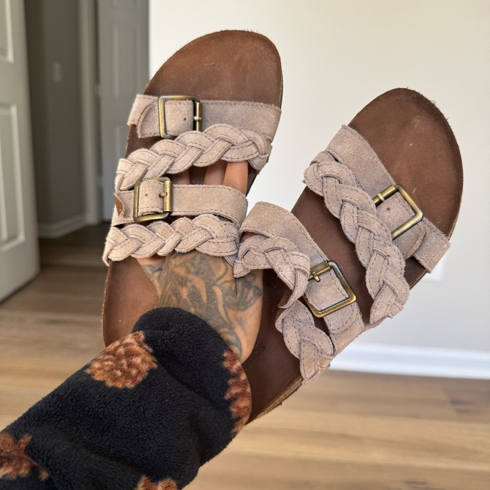 Sonoma braided suede cork sandal